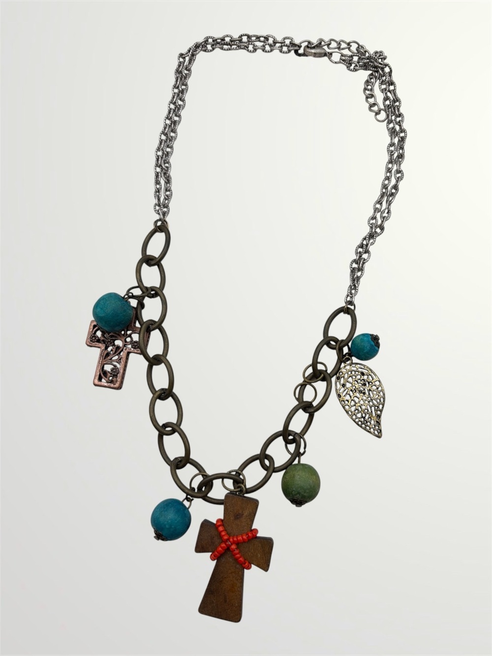 Bohemian Mixed Metal Necklace
